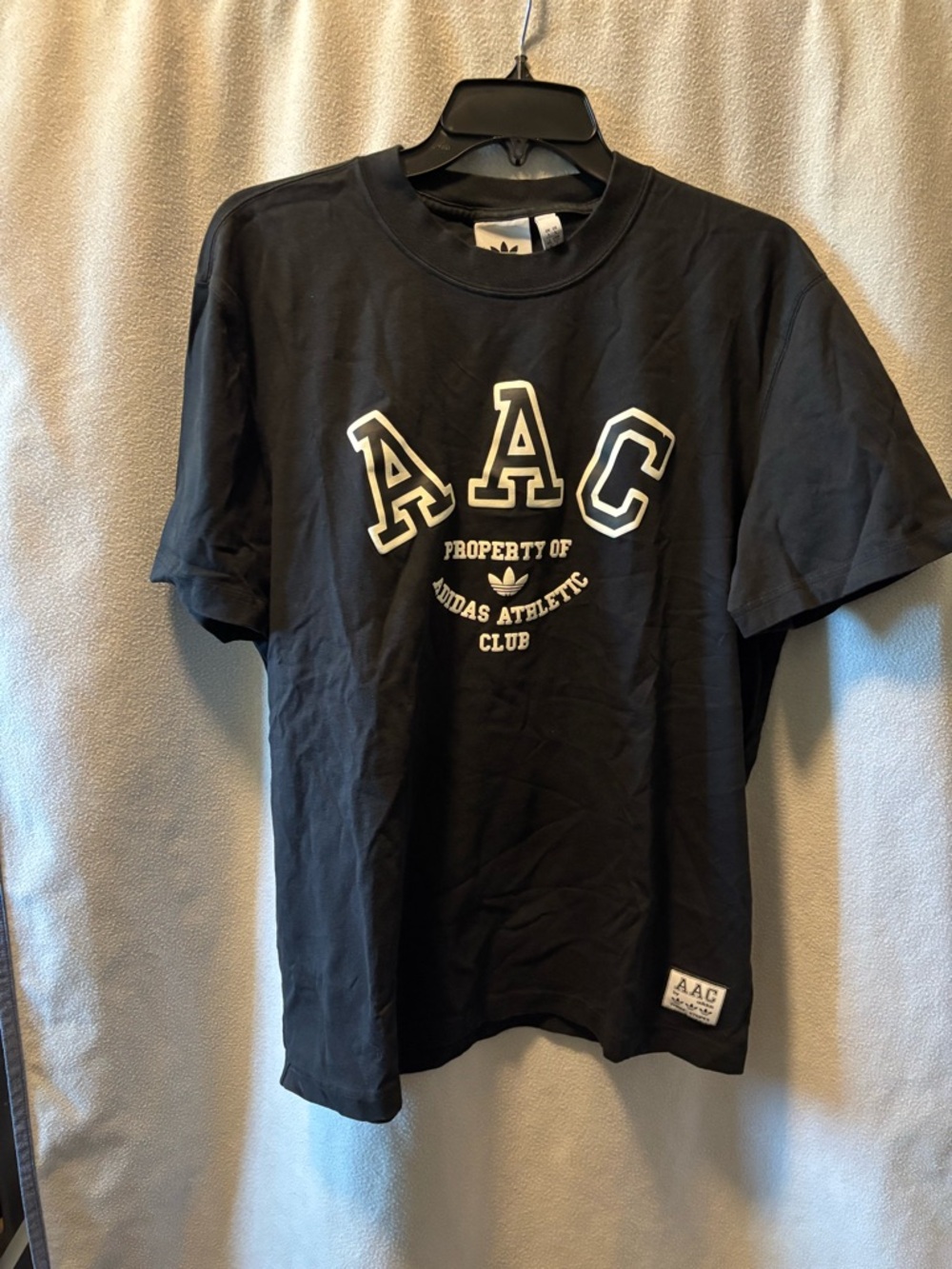 adidas Black Trefoil Logo Graphic Tee